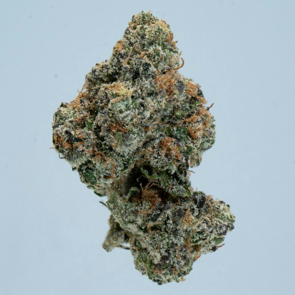 Death Row Cannabis brand LA Runtz. Indica hybrid. (Photo by the Fire Scale for Leafly)